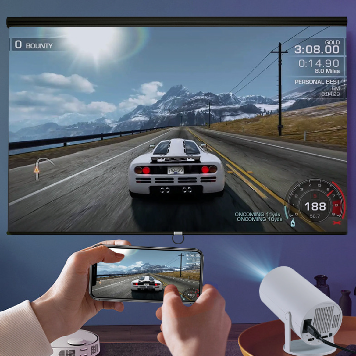 4K ULTRA HD - جهاز العرض الصغير الذكي.