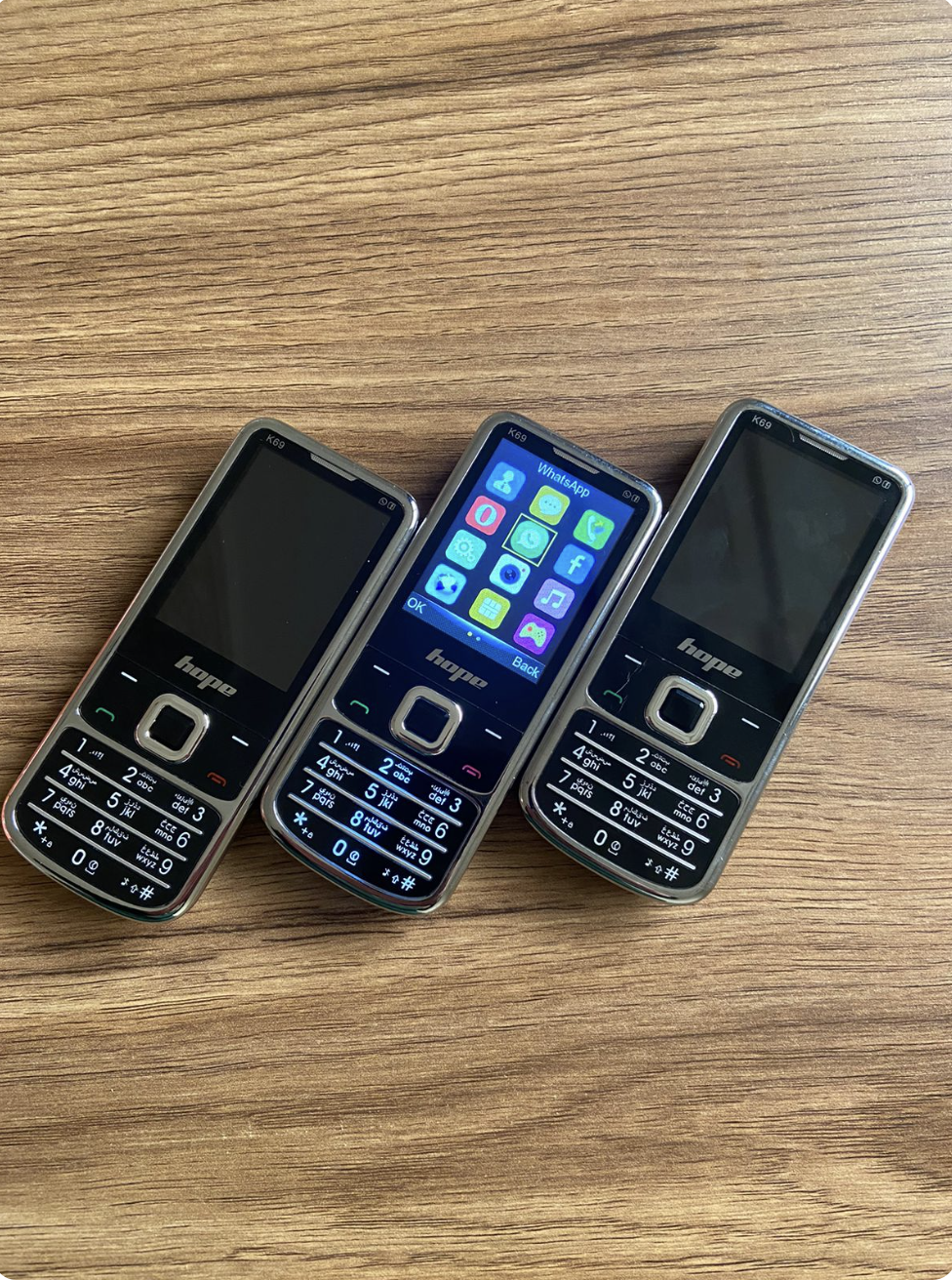 hopek 69 هاتف مع دعم 4شرائح اتصال .