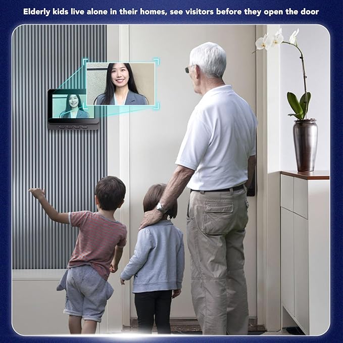 جرس الذكي بكاميرا وشاشة داخلية