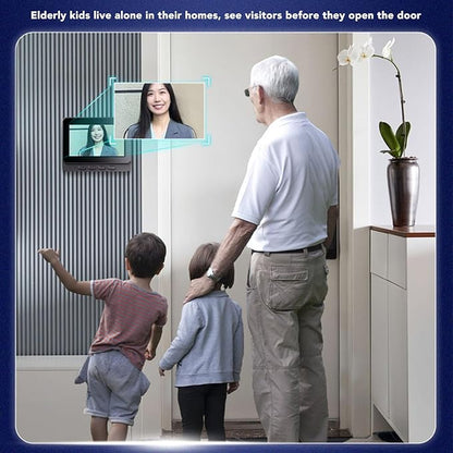 جرس الذكي بكاميرا وشاشة داخلية