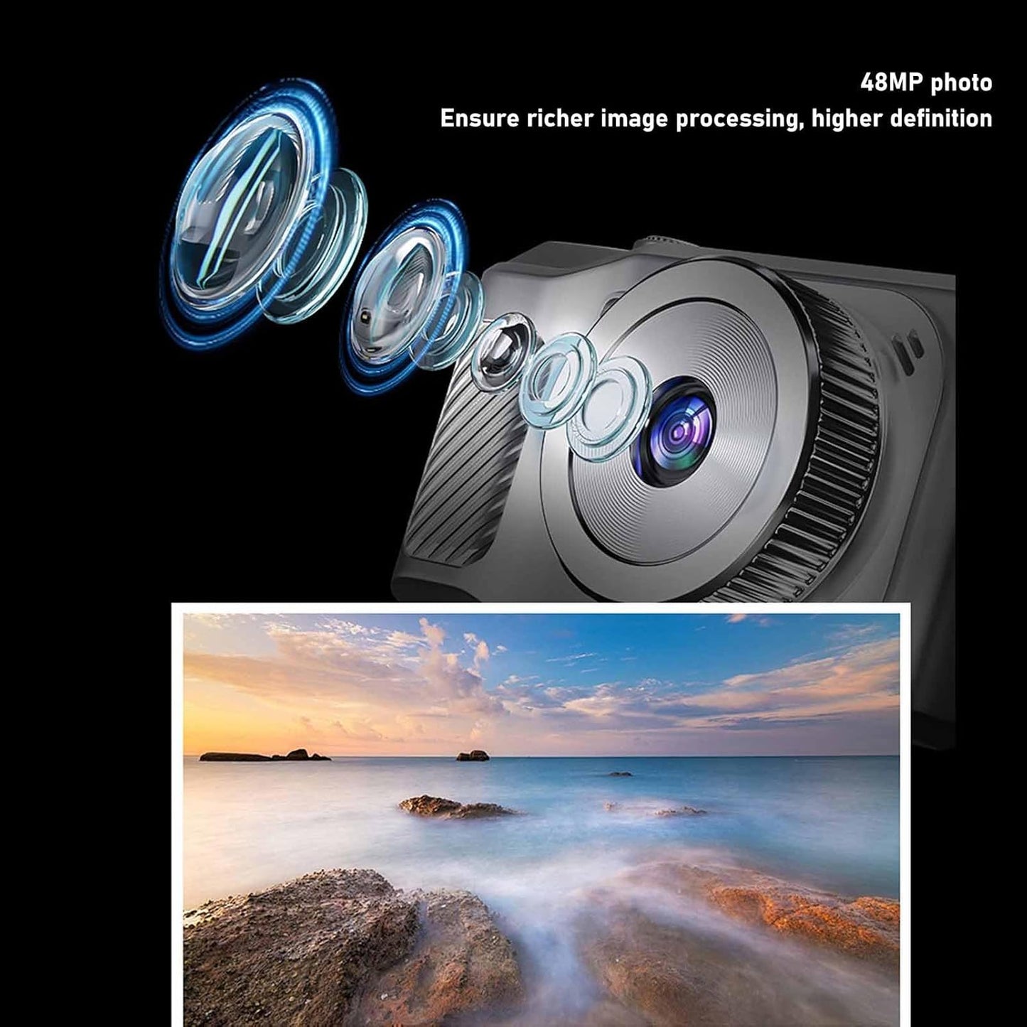 كاميرا الاحترافية بشاشة -VisionCam 4K