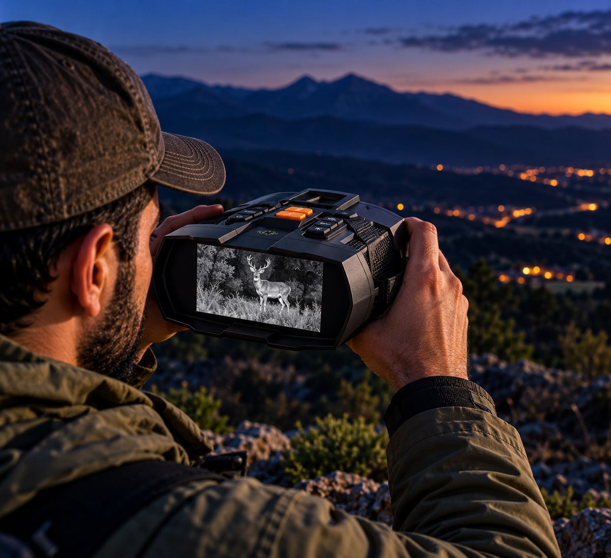 4K HD ultra -منظار ليلي بشاشة عرض