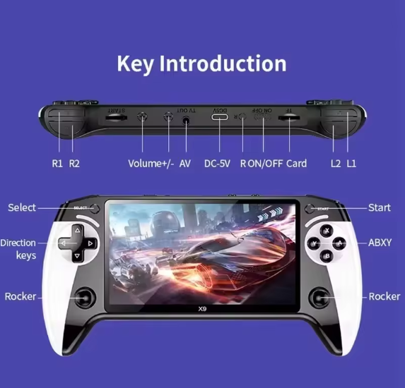 X9 hand video game-اقوى  جهاز العاب المحمول من