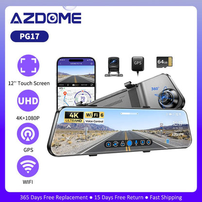 مرآة ذكية بكاميرتين، كتمنحك رؤية شاملة وحماية كاملة